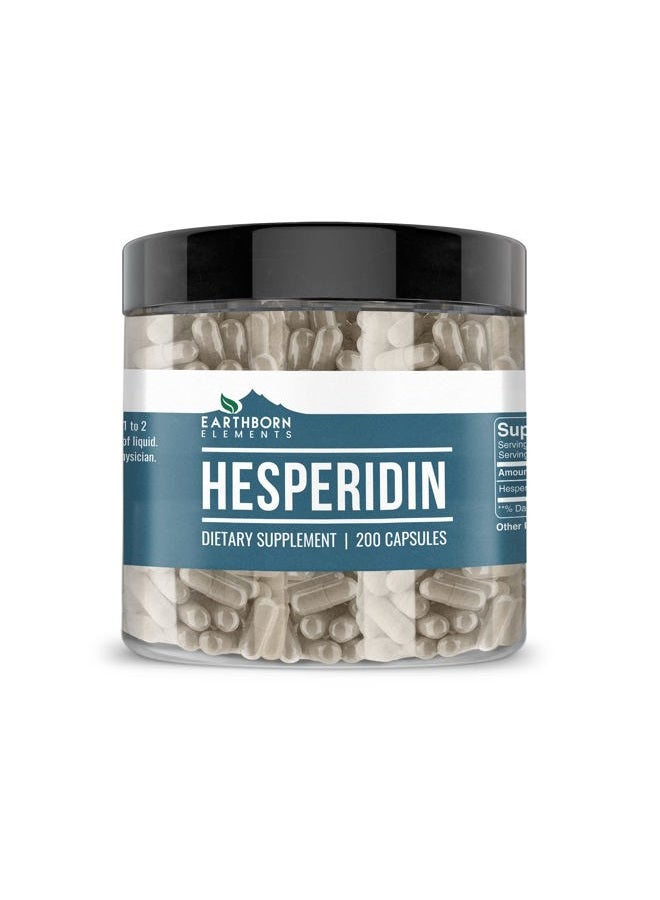 earthborn elements Hesperidin 200 Capsules, Pure & Undiluted, No Additives - Image 1