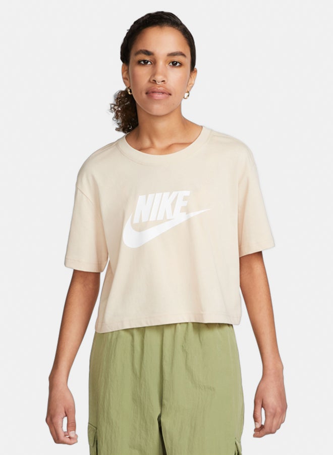 Nike Women's Nike Sportswear Tee Essential Crop Icon Futura - Image 1