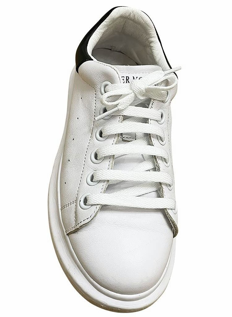Y&D Flat Shoelace Sport Trainer Shoes Lace For Walking Boots Hiking Trainers Sneakers Shoelaces(8MM 1 Pairs White)  - Image 3