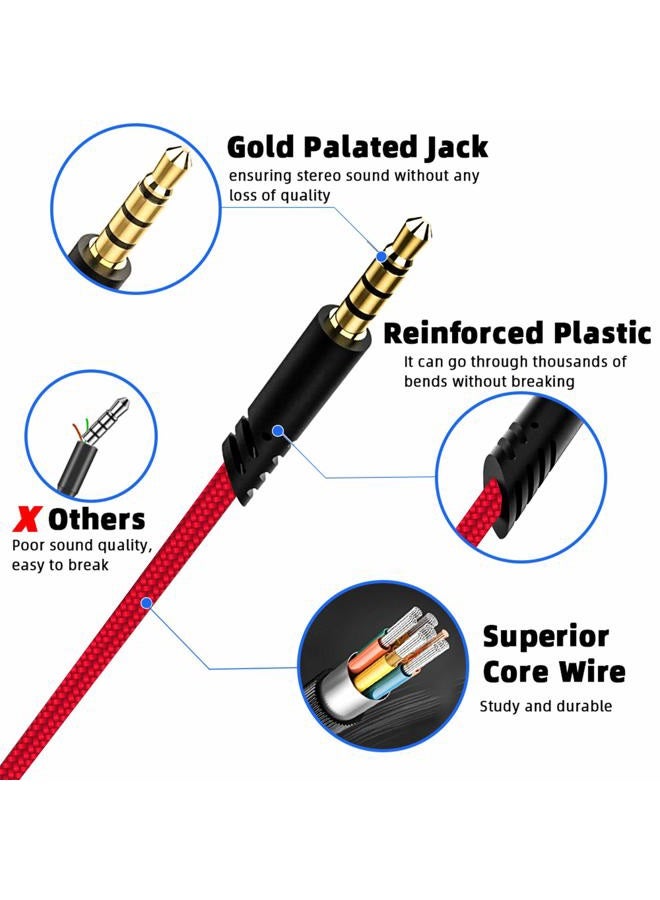 Gogoonike Replacement Astro A40 Cord Volume Control Cable, A10 Headsets Cord Audio Cable for Astro A40TR/A40/A10 Gaming Headsets, Xbox one, PS4 Controller, PC, Most Smartphones (6.5 Feet/2.0 M) - Image 4