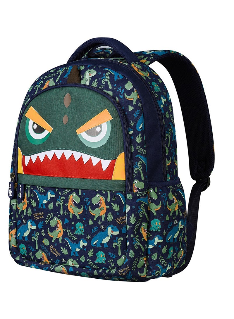 Nohoo Kids 16 Inch School Bag Dino - Green - Image 1