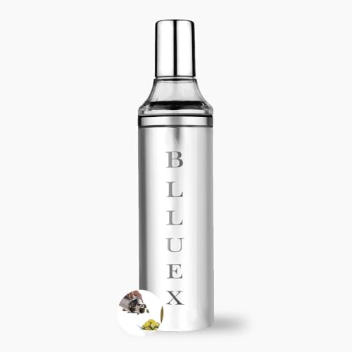 BLLUEX Stainless Steel Oil Dispenser Can Bottle 500 ML | With Nozzle, Dropper & Steel Cap | Cooking Oil Container for Kitchen | Leak Proof Oil Pourer & Pot with Handle - Image 1
