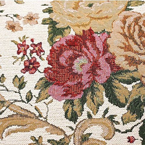 UKELER Luxury Soft Rustic Floral Area Rugs Washable Elegant Non Slip Accent Floor Rugs Carpet for Bedroom Kids Play Mat,3'x3' - Image 4