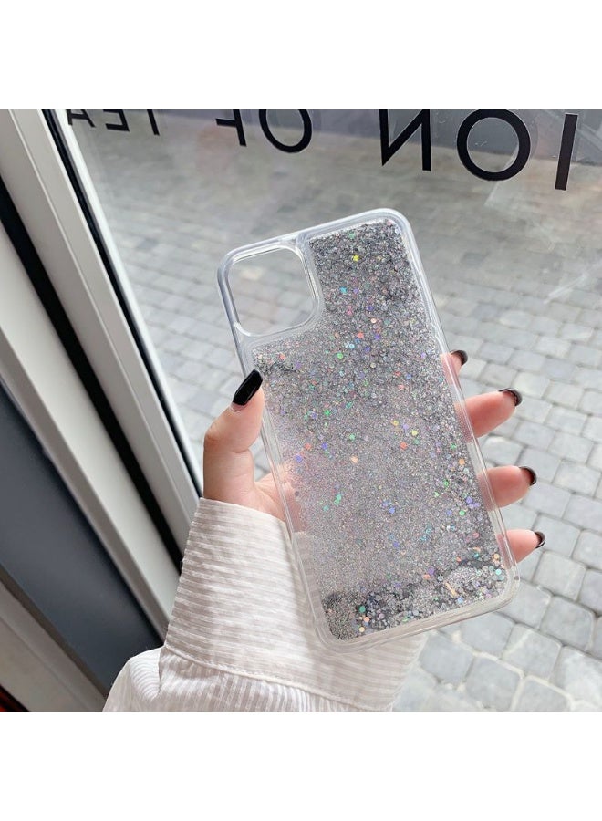 NIBEMINENT TC Silver Shell Protective TPU Case Cover For iPhone 15, Clear