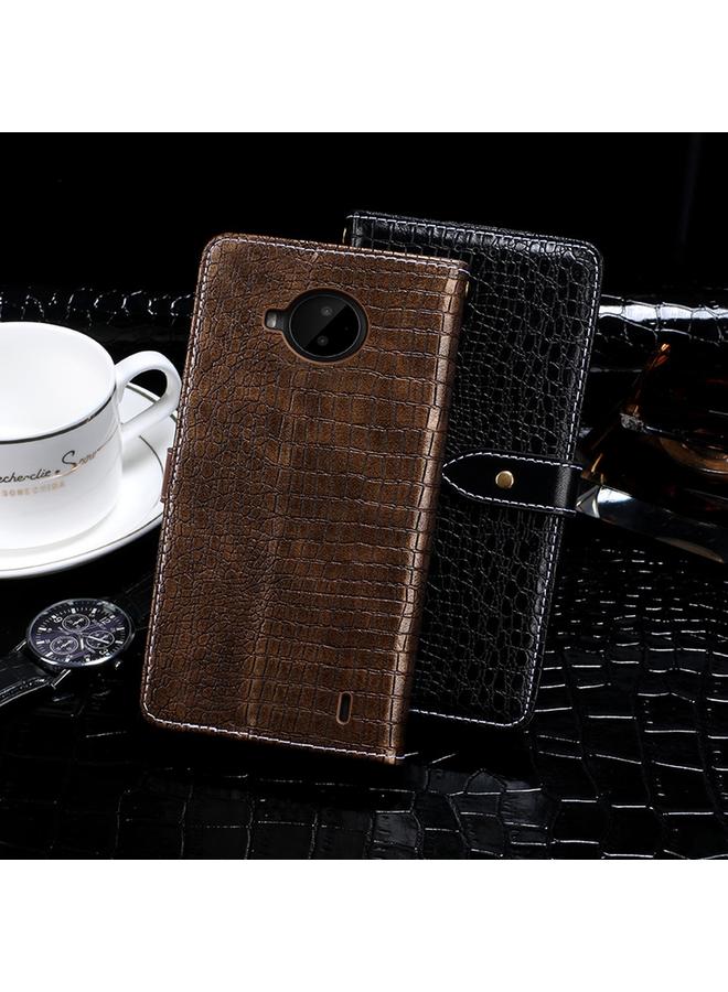 إيدويي جراب لهاتف Nokia C20 Plus مصنوع من جلد التمساح مع حامل وفتحات للبطاقات ومحفظة - Image 3