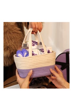 BODY & EARTH Spa Gift Baskets for Women - Body & Earth 11pcs Lavender Gift Sets with Bubble Bath, Shower Gel, Body Lotion, Birthday Gifts for Women, Spa Kit for Mom Gifts, Purple Gifts  - Image 4