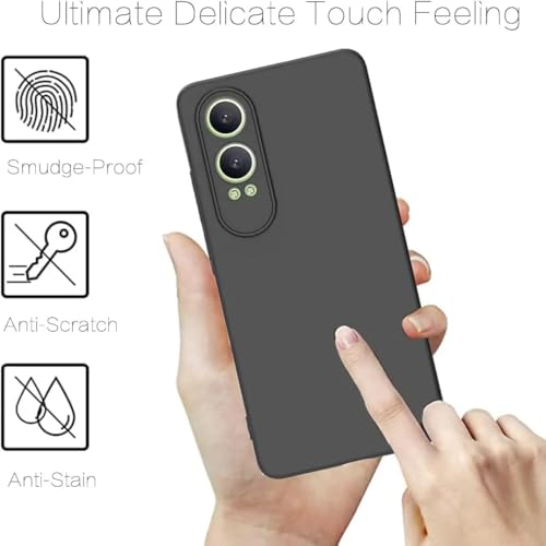 Winble Back Cover for OnePlus Nord CE 4 Lite 5G Back Cover Case - Soft Flexible Silicon, Matte Finish, Black - Image 4