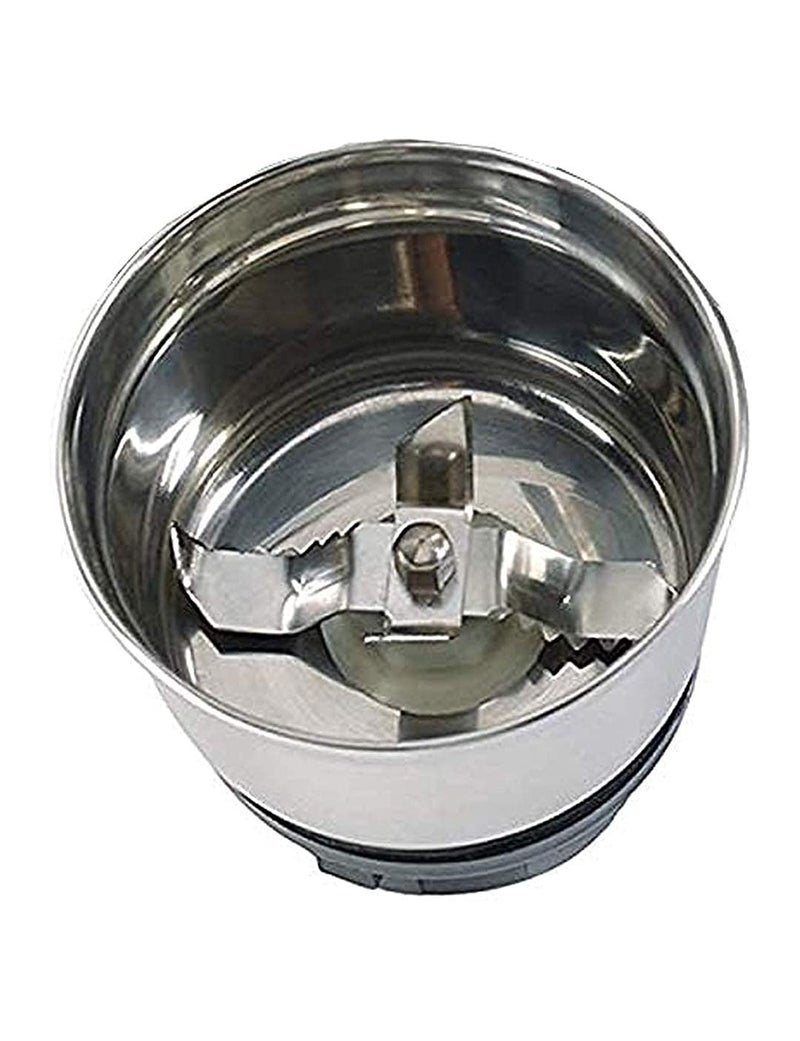 Rotomix Rotomix Set of 4 Mixer Jar 3 Stainless Steel and 1 Juicer Jar Chutney Dry Grinding jar Liquid Blending and Juicer JarStandard Mixer JarKitchen ToolsMixer Grinder Steel jar with lidSteel Black  - Image 3