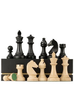 Premium Triple Weighted Staunton Wooden Chess Pieces W/ 2 Extra Queen - King Height 3.75"/9.5Cm / 2 Storage Bags - pzsku/Z1FD7BBC7001952F4473CZ/45/_/1732788372/ef1ada9e-aa0d-4683-aa81-4ac8a34d96e3