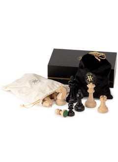 Premium Triple Weighted Staunton Wooden Chess Pieces W/ 2 Extra Queen - King Height 3.75"/9.5Cm / 2 Storage Bags - pzsku/Z1FD7BBC7001952F4473CZ/45/_/1732788376/49634756-dc13-4f5c-bed7-7934d80ec95c