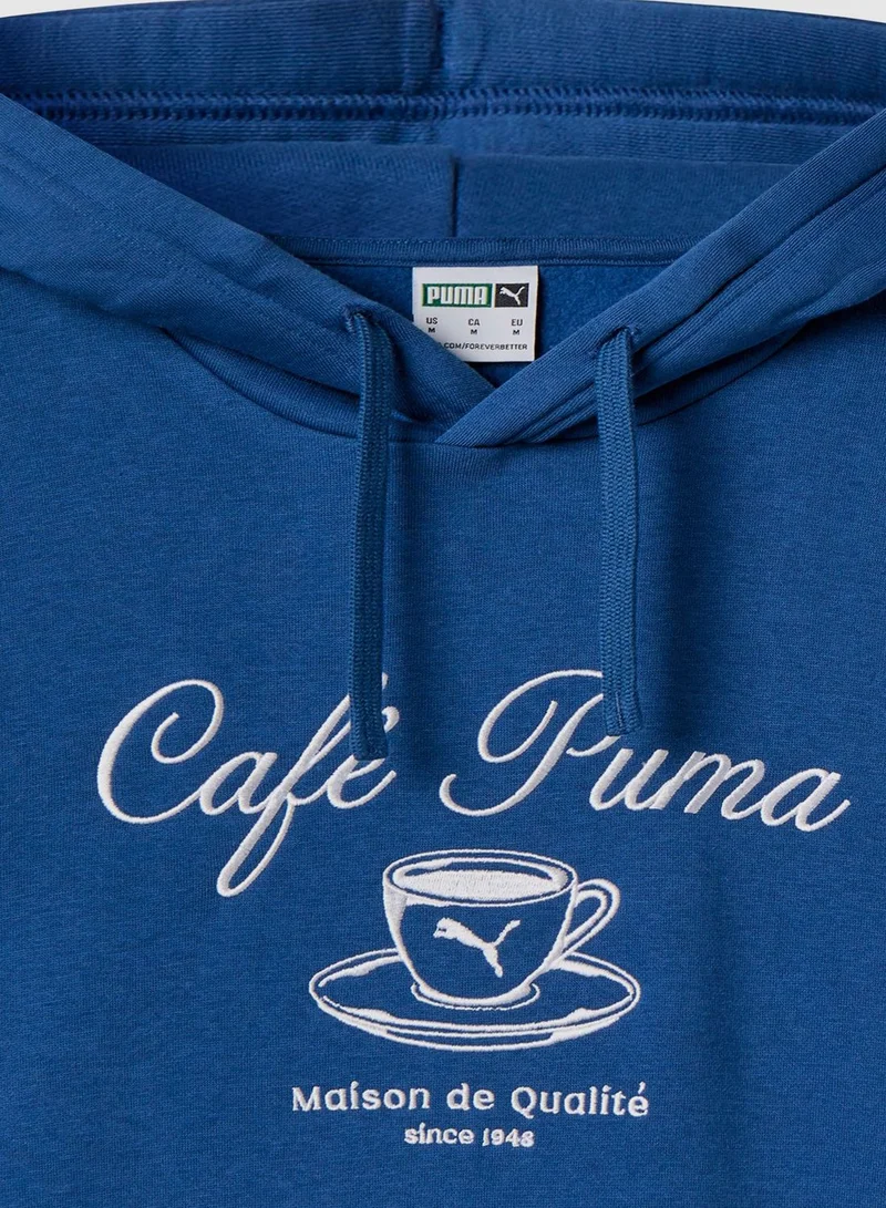 PUMA Cafe Fleece Hoodie