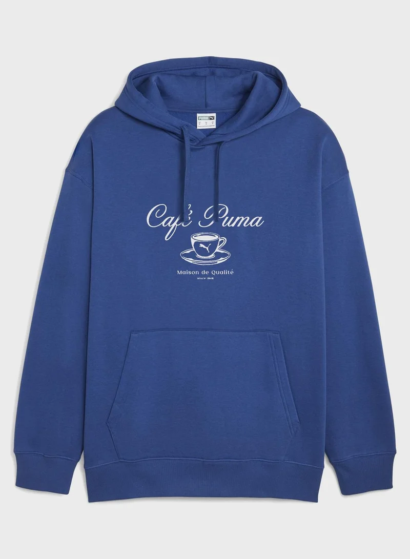 PUMA Cafe Fleece Hoodie