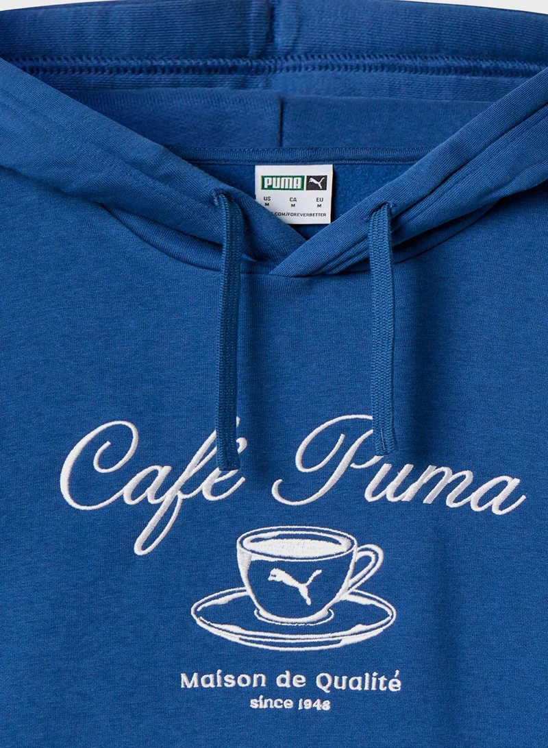 PUMA Cafe Fleece Hoodie