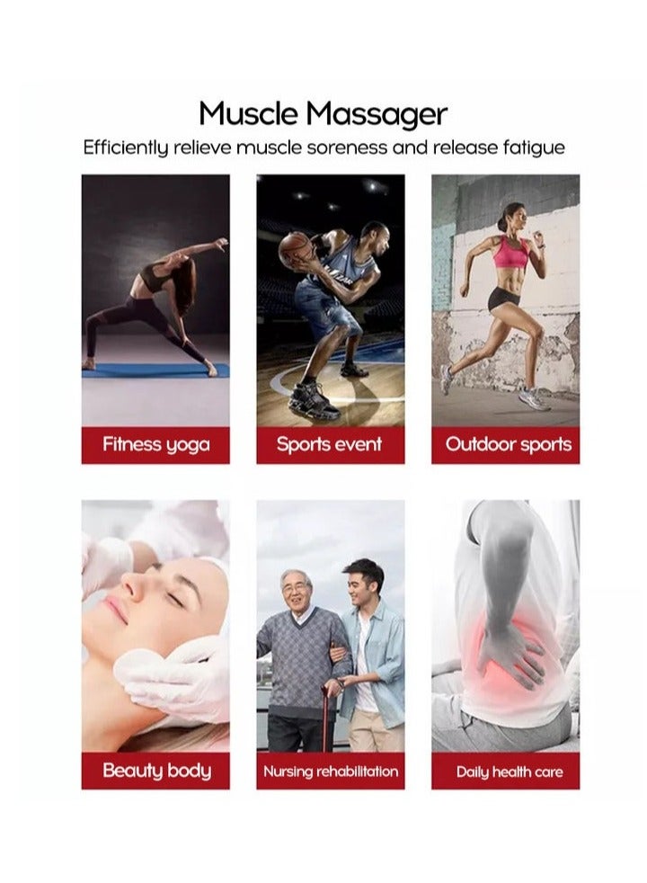 ELTRAZONE Electric Muscle Relaxation Adjustable Vibrating Speed with 6 Massage Heads - Image 4