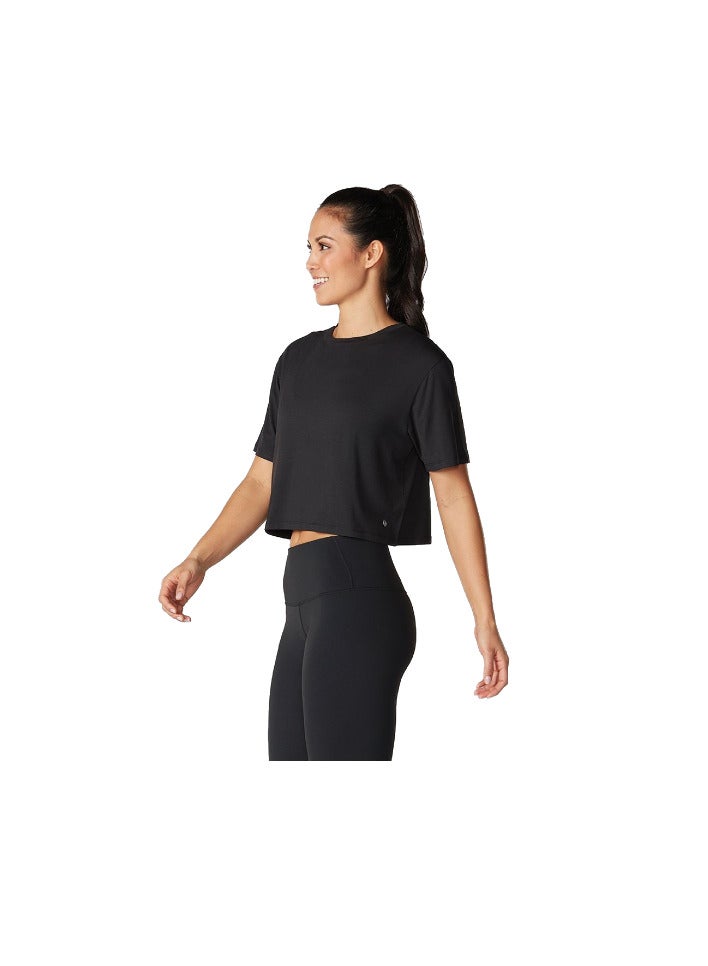 TAVI CROP TEE EBONY - Image 2