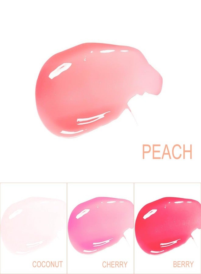 Bowitzki Color Changing Lip Oil Lip Glow Gloss Hydrating Transparent Tinted Nourishing Long Lasting Lip Balm Care Moisturizing Repairing Lightening Lip Lines Blue Lotus Tocopherol Squalane (Peach) - Image 2