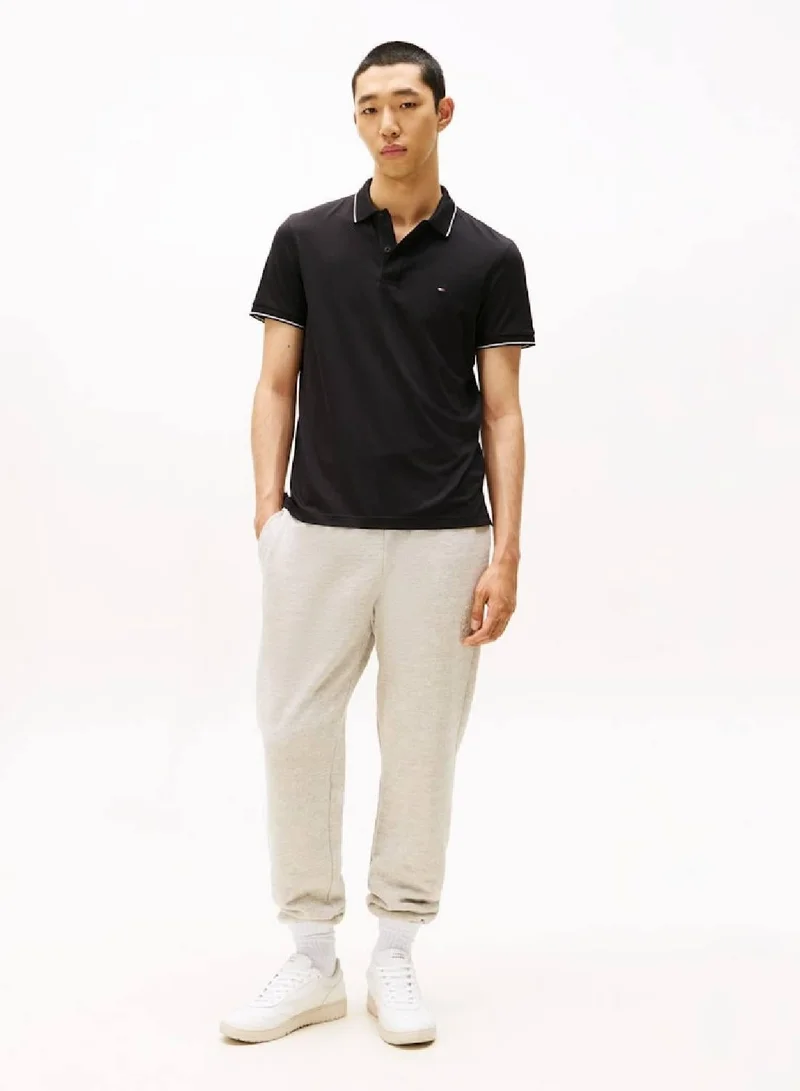 TOMMY HILFIGER Black Performance TH Flex Regular Polo Shirt for Men | Best Price UAE