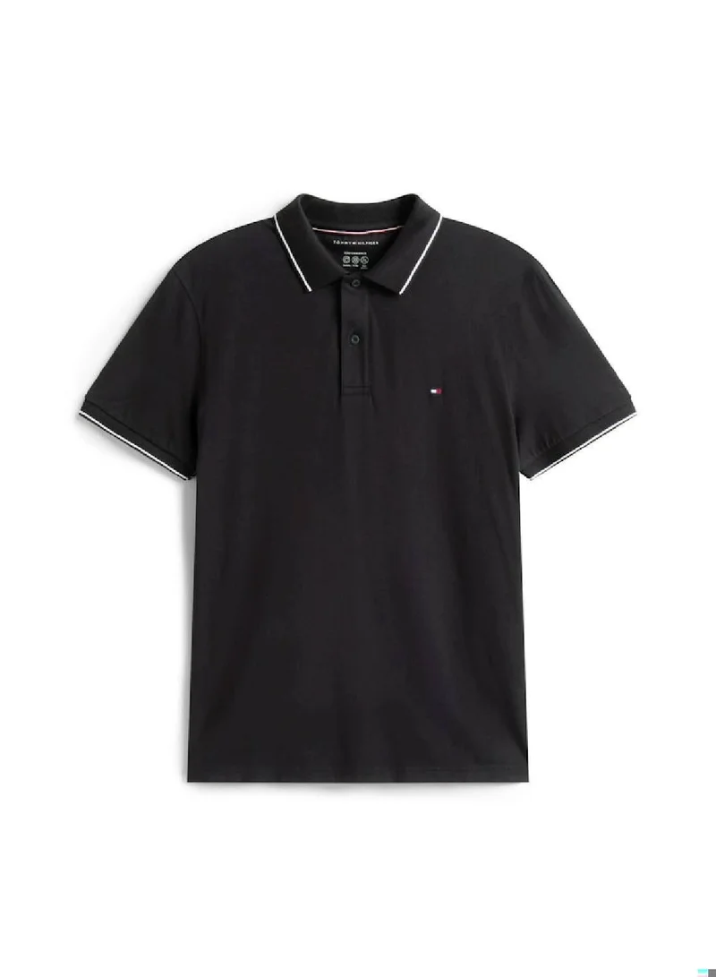 TOMMY HILFIGER Black Performance TH Flex Regular Polo Shirt for Men | Best Price UAE