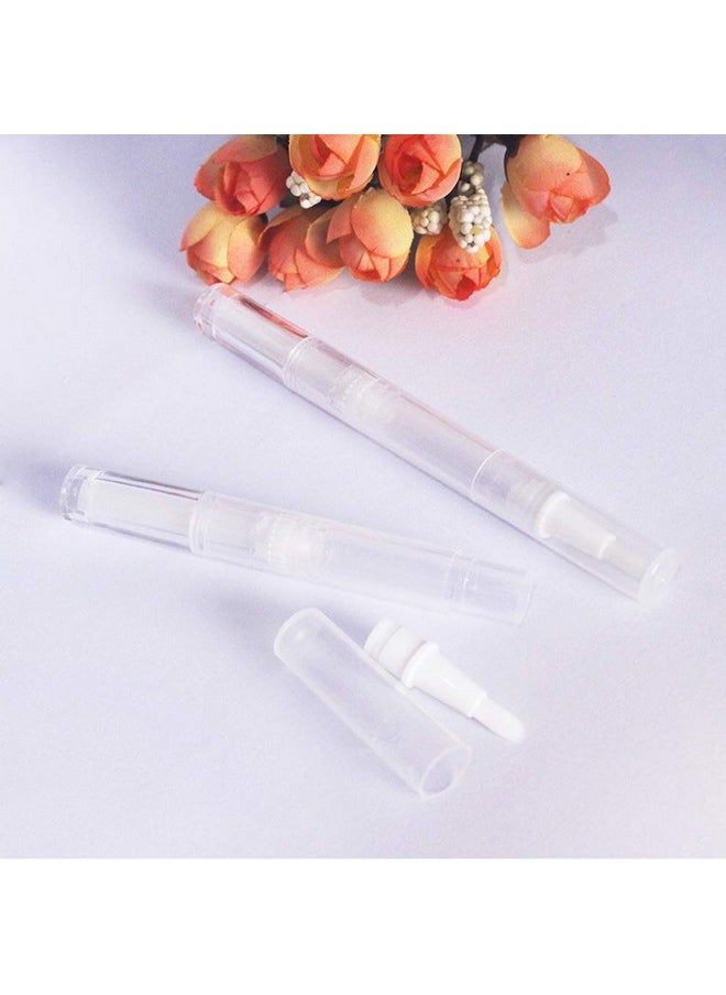 Teensery 6 Pcs 3Ml Transparent Empty Twist Pens With Brush Tip Nail Oil Pen Cosmetic Lip Gloss Container Applicators Eyelash Growth Liquid Tube  - Image 2