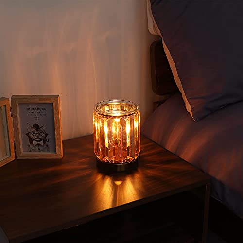 Leyoue Melting Heater Electric Burning Wax Burner Electric Essential Oil Warmer Incense Wax Melt Warmer Night Light Aroma Decorative Lamp for Gifts & Decor(Golden) - Image 4