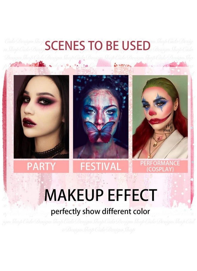 BEAUTY GLAZED - 26 Colors Face Body Paint Oil Professional Flash Nontoxic Safe Art Makeup Palette Face Body Painting Palette For Art Halloween Parties Fancy Dress And Cosplay - Image 1