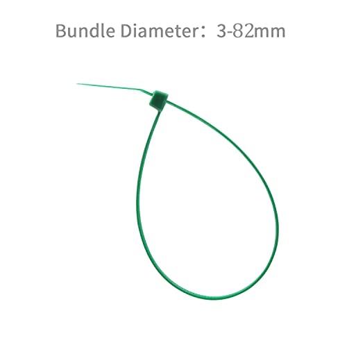 XINGO 100PCS Cable Zip Ties Heavy Duty, Premium Nylon Plastic Wire Ties with 50 Pounds Tensile Strength, Self-Locking Black Nylon Zip Ties for Indoor and Outdoor (12 inch, Dark Green) - Image 3