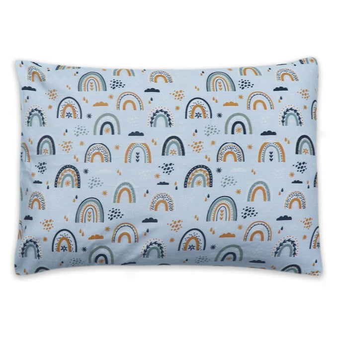 TODDLER PILLOW WITH 100 COTTON REMOVABLE COVER 20 X 15 INCHES CHILDREN PILLOWS BABY PILLOWS RAINBOW RAIN