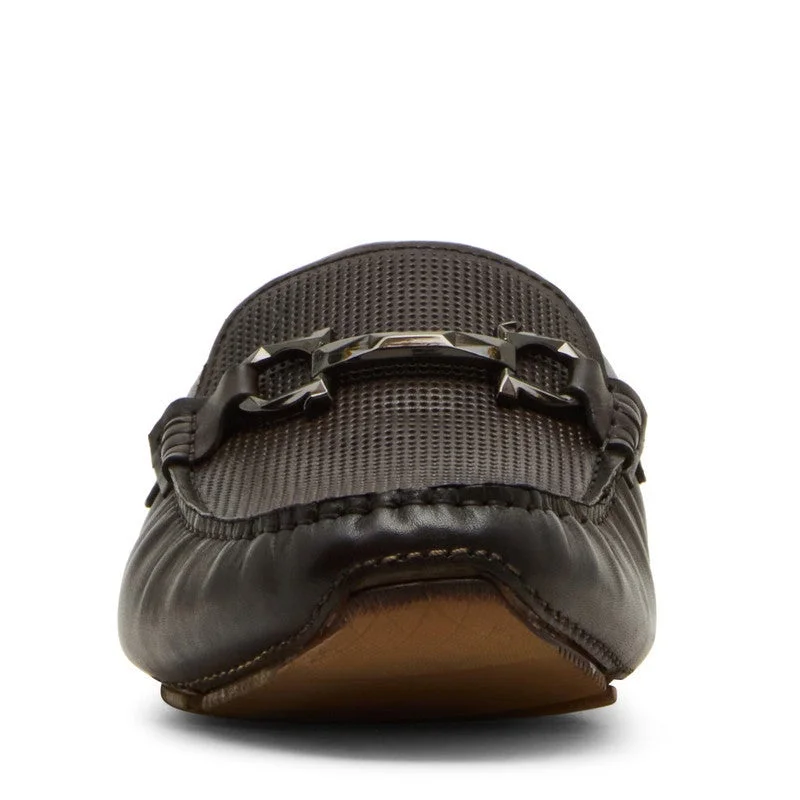 STEVE MADDEN Ezekiel Men's Brown Slip-Ons