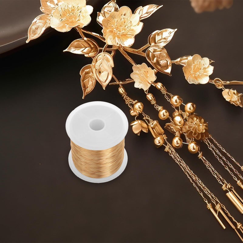 Yarn 0.3mm 100m Copper Wire Roll for Jewelry Bracelet Making Beading Supply - Image 5