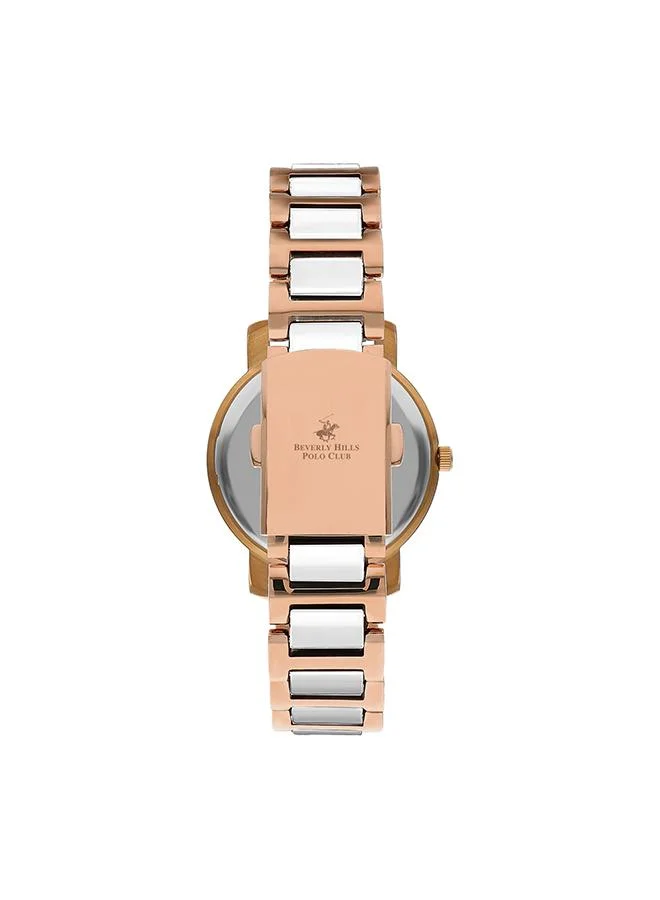 بيفرلي هيلز بولو كلوب Beverly Hills Polo Club BP3349X.420 Women Analog Display Watch & Ceramic / Metal Strap Rose Gold