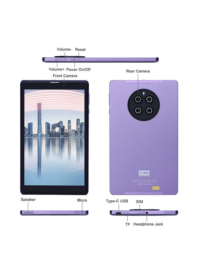 C idea Android Tablet, 8 Inch Android 12 IPS HD Display Screen Dual Camera 256Gb Storage Long Battery Life Tablet For Teenagers CM815 - Image 5