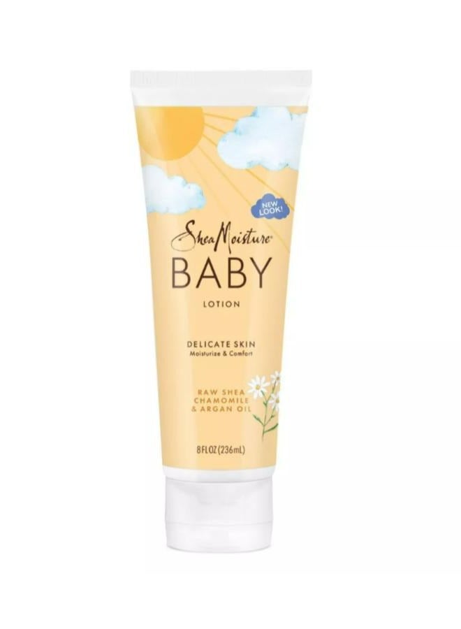 SheaMoisture Baby Lotion Raw Shea Chamomile & Argan Oil 237 ML - Image 1