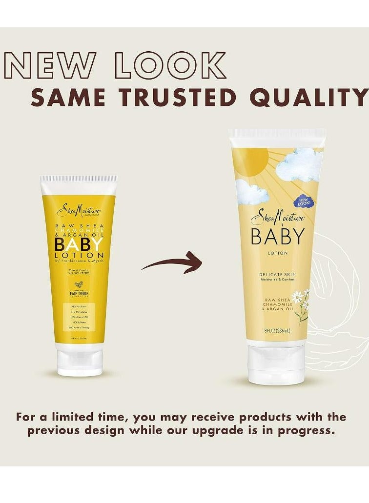 SheaMoisture Baby Lotion Raw Shea Chamomile & Argan Oil 237 ML - Image 3