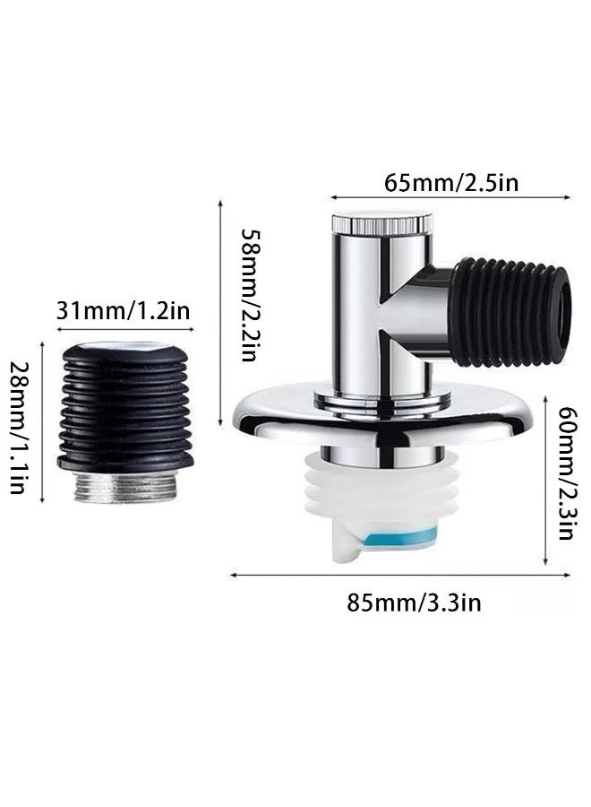 Drain Pipe Floor Drain Connector  Durable and Non Slip Three Way Downpipe Interface Washing Machine Drain Pipe Floor Drain Connector - Image 4