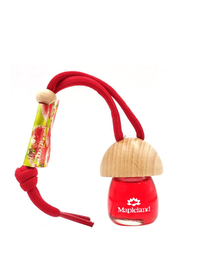 Generic Hanging Air Freshener with Wooden Cap and Strawberry Scent – 10ml - Image 1