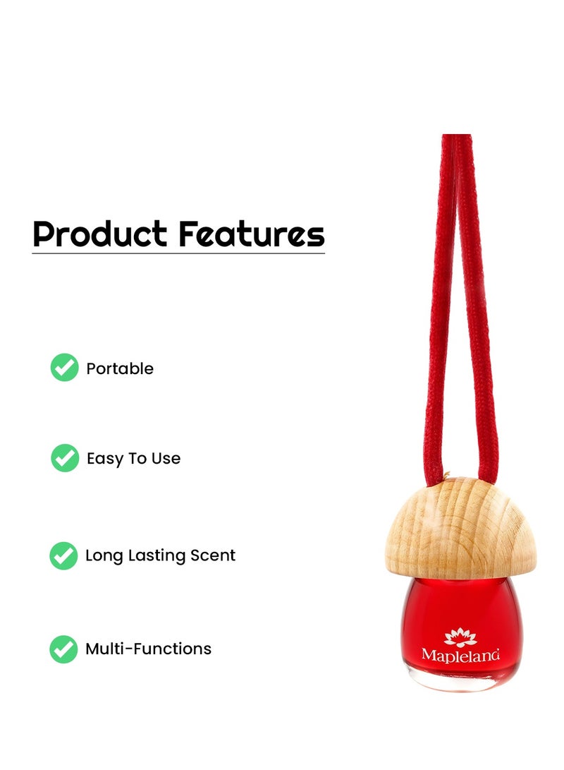 Generic Hanging Air Freshener with Wooden Cap and Strawberry Scent – 10ml - Image 4