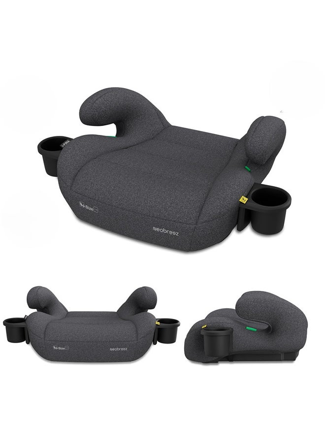 neobreez I-Fira I-Size Backless Booster Car Seat,  Double Padded Foam,  Compact, Lightweight & Portable Kids Car Seat, Arm Rest Seat, 2 Cup Holder, Ecer129 (6-12Yrs, 125-150Cm, 22-36Kg, 2Yrs Warranty)  - Image 1