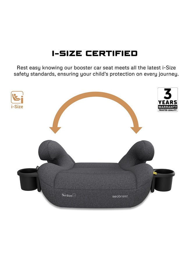 neobreez I-Fira I-Size Backless Booster Car Seat,  Double Padded Foam,  Compact, Lightweight & Portable Kids Car Seat, Arm Rest Seat, 2 Cup Holder, Ecer129 (6-12Yrs, 125-150Cm, 22-36Kg, 2Yrs Warranty)  - Image 5