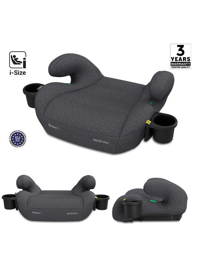 neobreez I-Fira I-Size Backless Booster Car Seat,  Double Padded Foam,  Compact, Lightweight & Portable Kids Car Seat, Arm Rest Seat, 2 Cup Holder, Ecer129 (6-12Yrs, 125-150Cm, 22-36Kg, 2Yrs Warranty)  - Image 2