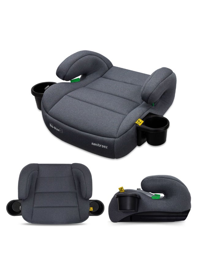 نيوبريز مقعد معزز للأطفال بدون ظهر، مبطن مزدوج، مدمج وخفيف الوزن للسفر، مسند ذراع، حامل أكواب، للأطفال من - سنة، - كجم - Image 1