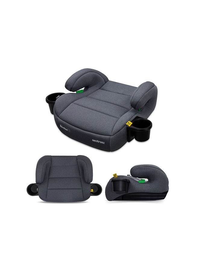 نيوبريز مقعد معزز للأطفال بدون ظهر، مبطن مزدوج، مدمج وخفيف الوزن للسفر، مسند ذراع، حامل أكواب، للأطفال من - سنة، - كجم - Image 1