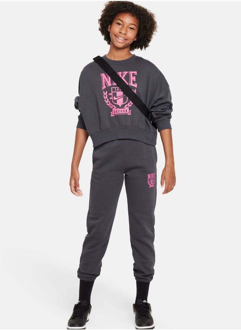 Nike - Youth Nsw Trend Fleece Cropped Sweatshirt - Image 1