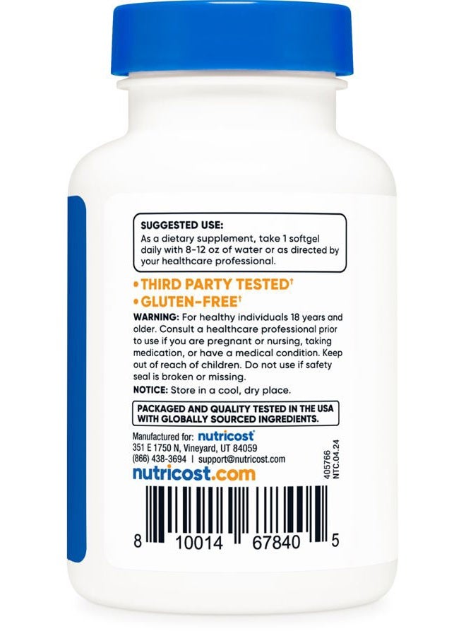 Nutricost Lycopene 50mg Softgels (60 Softgels) - Image 4