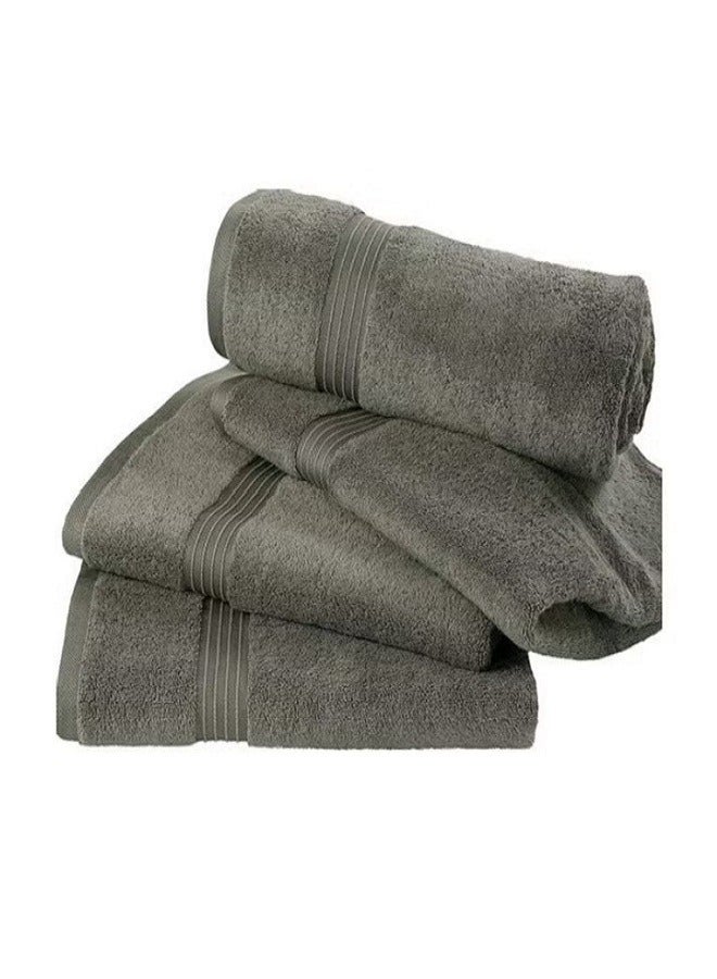 Luxury Bath Towels Large - Circlet Egyptian Cotton | Highly Absorbent Hotel spa Collection Bathroom Towel 70*140cm Green, (Pack of 6 Towel)  - Image 4