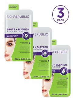 SKIN REPUBLIC Skin Republic Clear Skin Pore Refining Anti Spot and Acne Face Mask 25ml - Pack Of 3  - Image 1