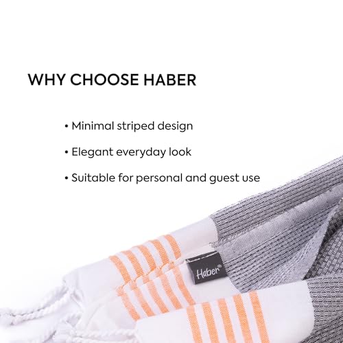 HABER Premium Light Weight 100% Cotton Bath Towel with Unique Micro Waffle Texture for Active Feel, Quick Absorption and Faster Drying Towel (Pack of 1, Slate) - Image 2