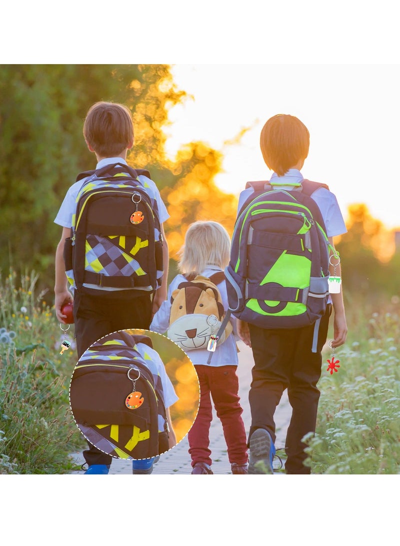 30 قطعة من مفاتيح تزيين حفلات الرسم مع بقع الطلاء لمفاتيح الحفلات الفنية للأطفال والبالغين هدايا العودة إلى المدرسة لوازم حفلات عيد الميلاد ذات الطابع الفني حفلات استقبال المواليد - Image 5