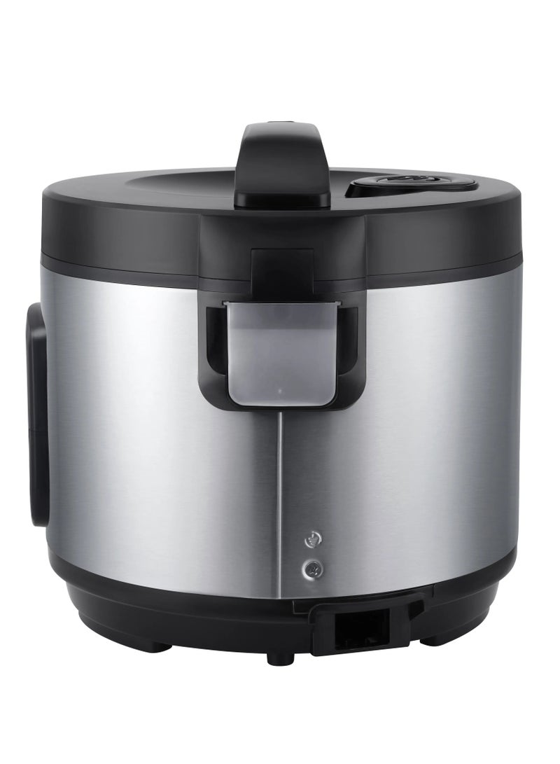 700W 4L Stainless steel smart rice cooker nonsticked inner pot Electric rice cooker color Silverblack  - Image 2