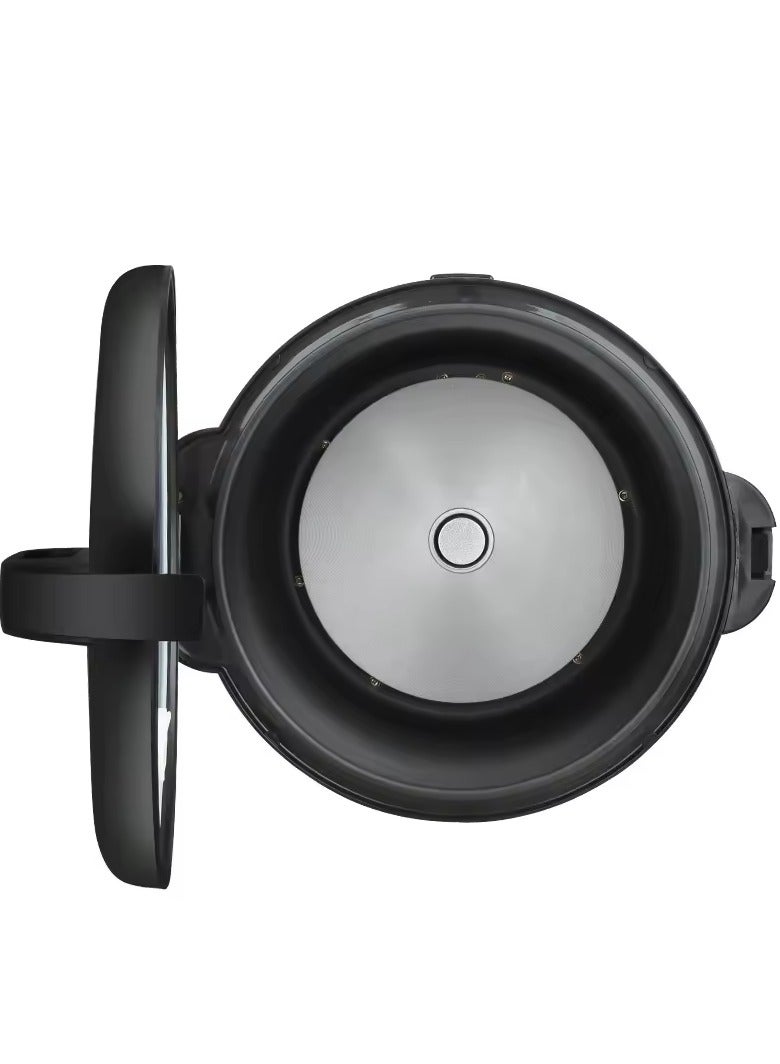 700W 4L Stainless steel smart rice cooker nonsticked inner pot Electric rice cooker color Silverblack  - Image 4