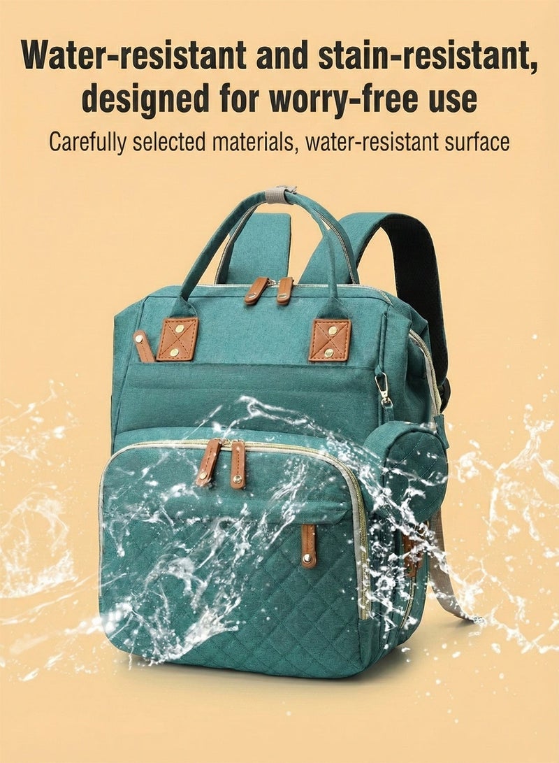 YOONISPRO Diaper Bag Backpack, Large Capacity Waterproof Baby Diaper Bag for Moms, Multifunction Travel Maternity Backpack with USB Port, Stylish Mommy Changing Bag for Outdoor Use - Image 4